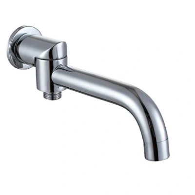 Image of Weirun Bathtub Tap Shower Tub Spout Filler Faucet with Hose Connector Swivel Diverter, Chrome