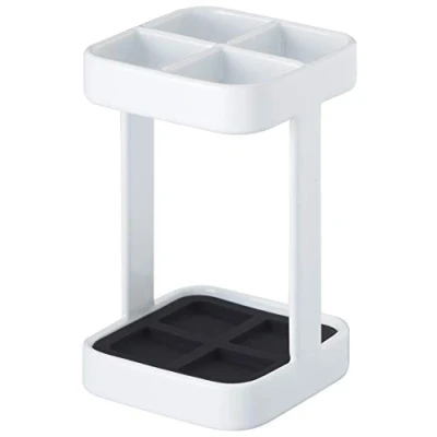 Image of Yamazaki 2821 TOWER Toothbrush Stand, white, Steel, Minimalist, 5.5 x 9 cm