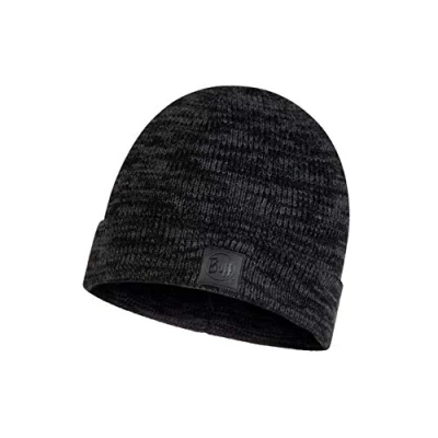 Image of Buff Knitted Hat, Edik, Graphite, One Size