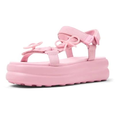 Image of Camper Flota UP Platform sandals, Women&#039;s, Size: 4, Mittelrosa Textile