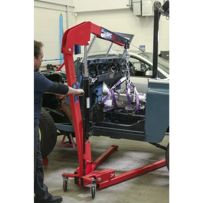 Image of Sealey Premier Folding Engine Crane 1 Tonne