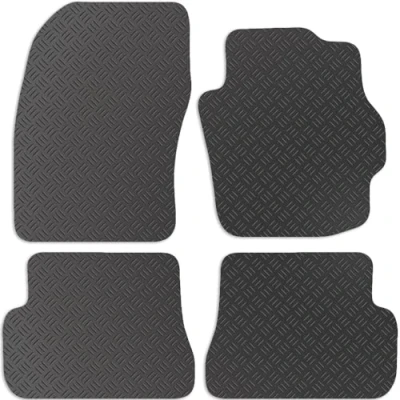 Image of Carsio Car Mats For Mazda 3 2005 2009 Tailored Fit Rubber Floor Mat Set Complete Accessory Black Custom Fitted Anti Slip Backing, Heavy Duty &amp; Waterproof
