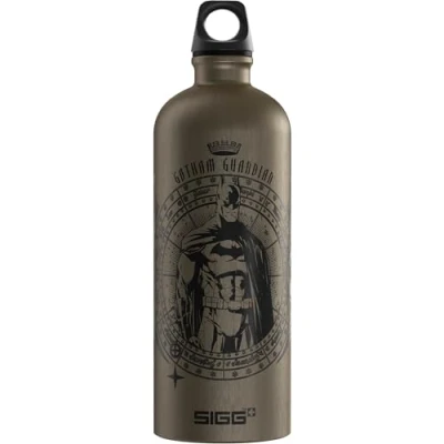 Image of Sigg Aluminium Water Bottle Traveller Guardian Climate Neutral Certified Suitable For Carbonated Beverages Leakproof Lightweight BPA Free Grey 1L