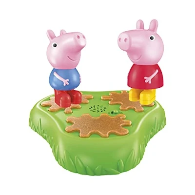 Image of Peppa Pig Muddy Puddle Champion Board Game for Kids Ages 3 and Up, Preschool 1 2 Players, Multicolor