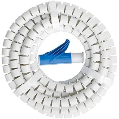 Image of Brennenstuhl 1081590601 Kit Cover Sheath Flexible Cable, White, 3 m