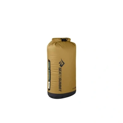 Image of Sea to Summit Big River Dry Bag XL 35L Waterproof Roll Top Resistant Fabric Grab Handles, Lash Point &amp; D Ring For Kayaking Motorcycle Touring 31.7 x 28,1 58.6cm Gold Brown 308g