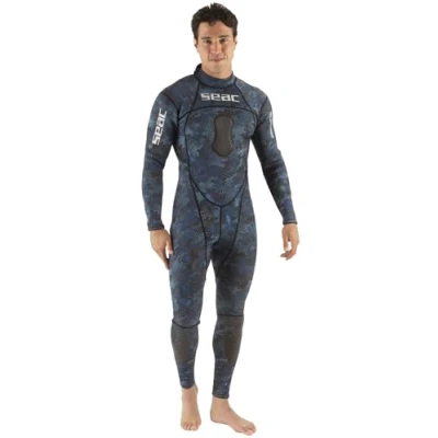Image of SEAC Blue Sea, One piece Diving Wetsuit, 1.5 mm, Camo