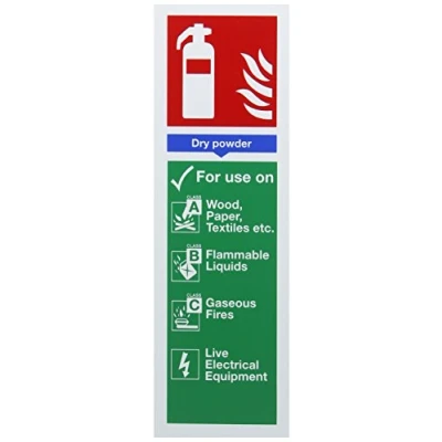 Image of Safety Sign Fire Extinguisher Dry Powder 300x100mm PVC F101/R