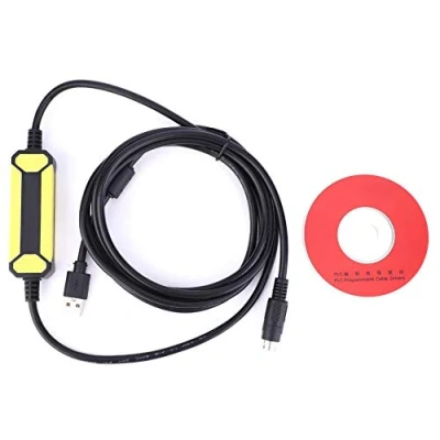 Image of Waterproof dustproof Programming Cable Fit for Mitsubishi FX1S/1N/2N/3U FX Series PLC USB SC09 2.5 Meters, WIN7/for XP/for VISTA