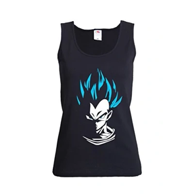 Image of GIOVANI &amp; RICCHI Women&#039;s Vest Top S Schwarz/Blau