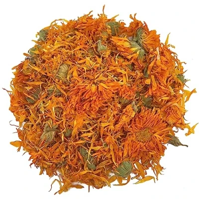 Image of Bunny Bistro Marigold flowers, 100% Natural Treat for Rabbits, Guinea Pigs &amp; Small Animals (100g)