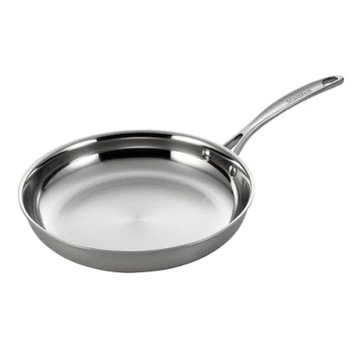 Image of Scanpan Fusion 5 Stainless Steel Induction Frying Pan, 26 cm, Multi Layer Construction, Pan for All Hobs, Beard with Comfortable Handle, Oven Safe