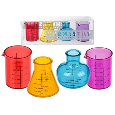 Image of Inevitable Party Chemistry Shot Glasses Set of 4