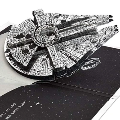 Image of Hallmark Signature Paper Wonder Pop Up Birthday Card (Star Wars), 18.29 x 12.7 0.03 cm