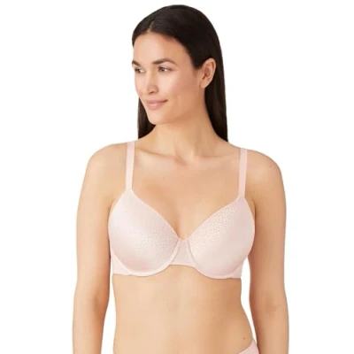 Image of Wacoal Women&#039;s Back Appeal Full Coverage T Shirt Bra, Rose Dust, 34DD