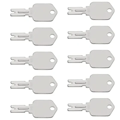 Image of VGOL Pack of 10 Forklift Keys Ignition 166 1430 186304 51335040 A214062 Compatible with Clark Hyster Yale Heavy Equipment