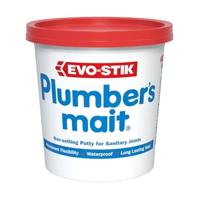 Image of EVO STIK Plumber&#039;s Mait, Non Setting Putty for Sanitary Joints, Waterproof, 750g