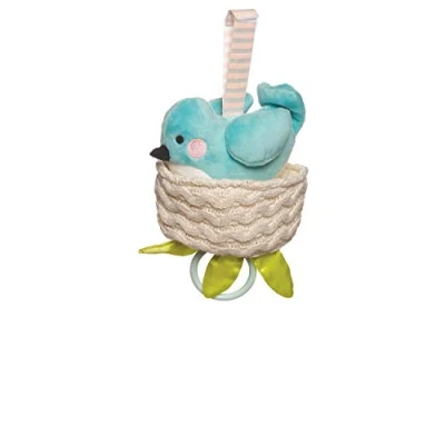 Image of Manhattan Toy Lullaby Bird Pull Musical Crib and Baby