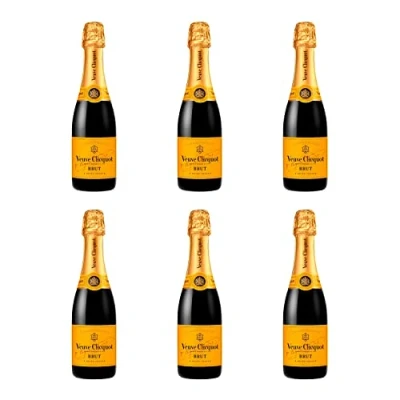 Image of Veuve Clicquot Yellow Label Brut Champagne 37.5cl Pack of 6 12% ABV