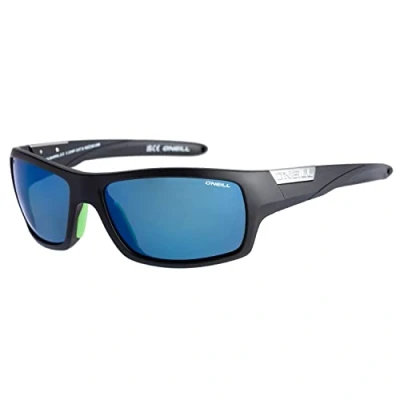 Image of ONeill ONS Barrel 2.0 Polarised Sunglasses Matt Black/Blue Mirror