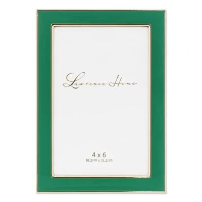 Image of Lawrence Frames Picture Frame, Polystyrene, Green, 4x6