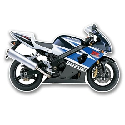 Image of 2 x 10cm GSXR Motorcycle Vinyl Decal Sticker Bike Biker Laptop Car #6302 (10cm Wide 6cm Tall)
