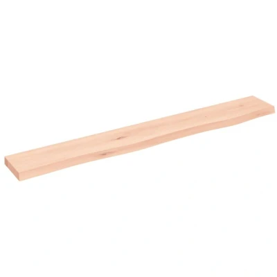Image of vidaXL Wall Shelf 80x10x2 cm Untreated Solid Wood Oak