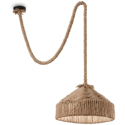 Image of Canapa 1 Light Dome Ceiling Pendant Brown, E27