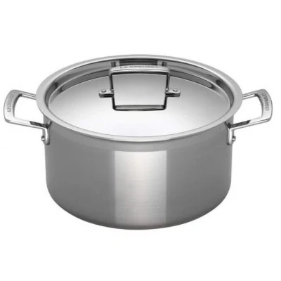 Image of Le Creuset Cooking pan / Soup Magnetik TriPly stainless steel ø 24 cm 6 liters suitable for all Cooktops