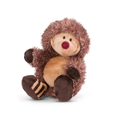 Image of NICI 49146 Cuddly Hedgehog Hetch Hogan 15cm Brown Dangling Sustainable Made Plush, Cute Soft Toy to Cuddle and Play with, for Children &amp; Adults, Gift idea