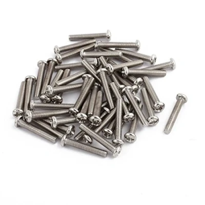 Image of Sourcingmap 50pcs M3 x 17mm Stainless Steel Pan Head Phillips Machine Screws Bolts