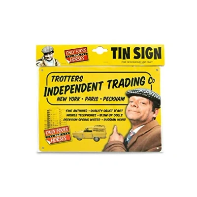 Image of Only Fools and Horses Official Trotters Independent Trader Pressed Tin Wall Sign