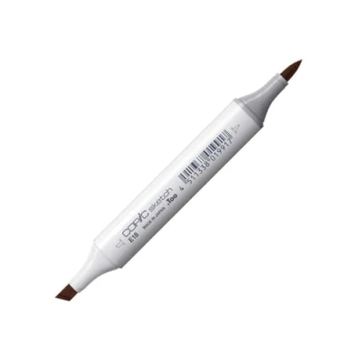 Image of Copic Sketch Coloured Marker Pen (E 18) Copper, For Art &amp; Crafts, Colouring, Graphics, Highlighter, Design, Anime, Professional Beginners, Supplies Colouring Books