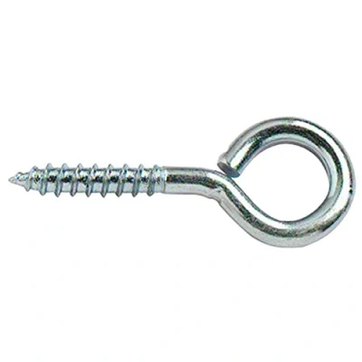 Image of Merriway® BH01679 (10 Pcs) 45 mm (1.3/4 Inch) BZP Steel Screw In Eye Bolts Pack of 10 Pieces