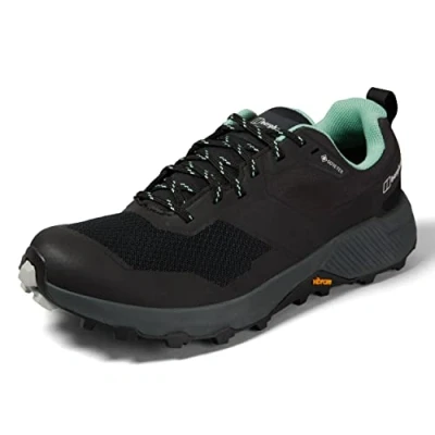 Image of Berghaus Women&#039;s Trailway Active Gore Tex Hiking Shoes Comfortable Durable Vibram, Black/Green, 5 UK