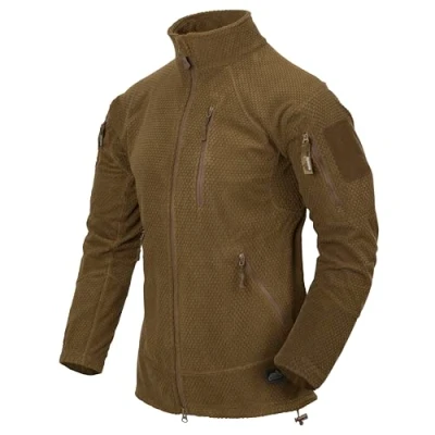 Image of Helikon Tex Boys Alpha Tactical Grid Coyote Fleece Jacket, M/Regular