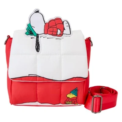 Image of Loungefly Peanuts Holiday Collection Crossbody Bag