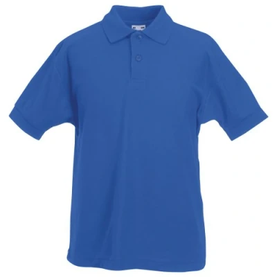 Image of Fruit of the Loom Boys&#039; Polo Shirt Blue Royal 9 11 Years