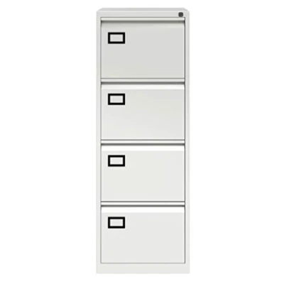 Image of Bisley Filing Cabinet, Metal, Traffic White, One Size AOC4