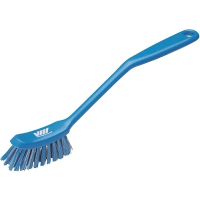 Image of Vikan Brush,Dish,Narrow Hand,Medium,11&quot; x 1&quot;,Blue, 4287