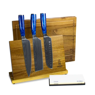 Image of Epoxy Sapphire 3 piece knife set Combideal XXXL