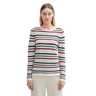 Image of TOM TAILOR Women&#039;s 1016350 Pullover Sweater, 13182 Pale Bark Green, L