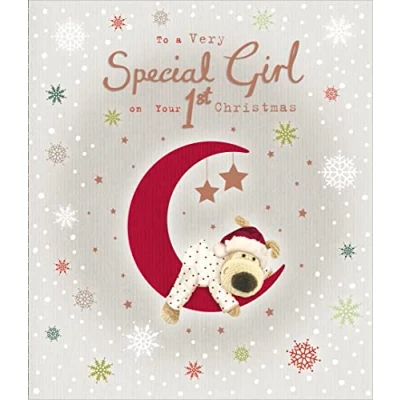 Image of Greeting Card Boofle A Very Special Girl On Your 1st Christmas Cute Xmas Cards 692192