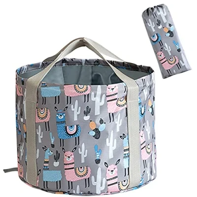 Image of Collapsible Bucket for Soaking Feet, Portable Travel Foot Bath Tub, Spa Feet Home Pedicure Basin Large Soak Tub Foldable Water Camping