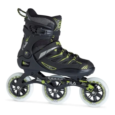 Image of FILA SKATES 010621050 GHIBLI VERSO Inline skate Unisex BLACK/LIME Size EU 38
