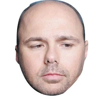 Image of FoxyPrinting Karl Pilkington Celebrity Cardboard Party Face Mask Fancy Dress