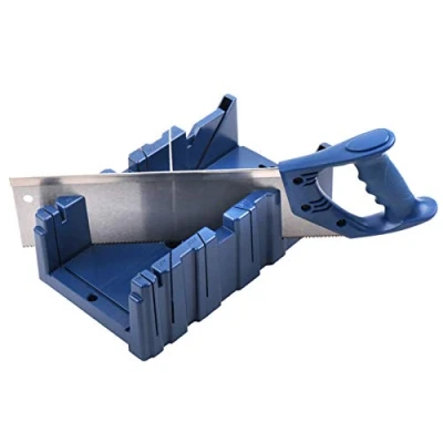 Image of Zebery Mitre Saw Box, Clamping Box Adjustable for Cutting Coving Skirting Boards