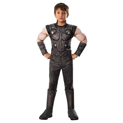 Image of Rubie&#039;s 641312M Official Avengers Infinity Wars Thor Deluxe Costume, Kids&#039;, Medium (Age 5 7, Height 132 cm)