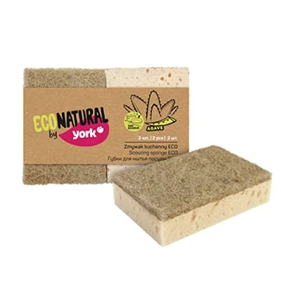 Image of ECONATURAL by York Eco Washing Up Sponge, Sizal, Beige, Small