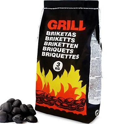 Image of DEUBA® 18kg BBQ Charcoal Briquettes Long Lasting Burn Time Easy To Light Coal Low Smoke Barbecue Oven Fuel Restaurant Grade Premium Grill Cooking 6x 3kg Bags